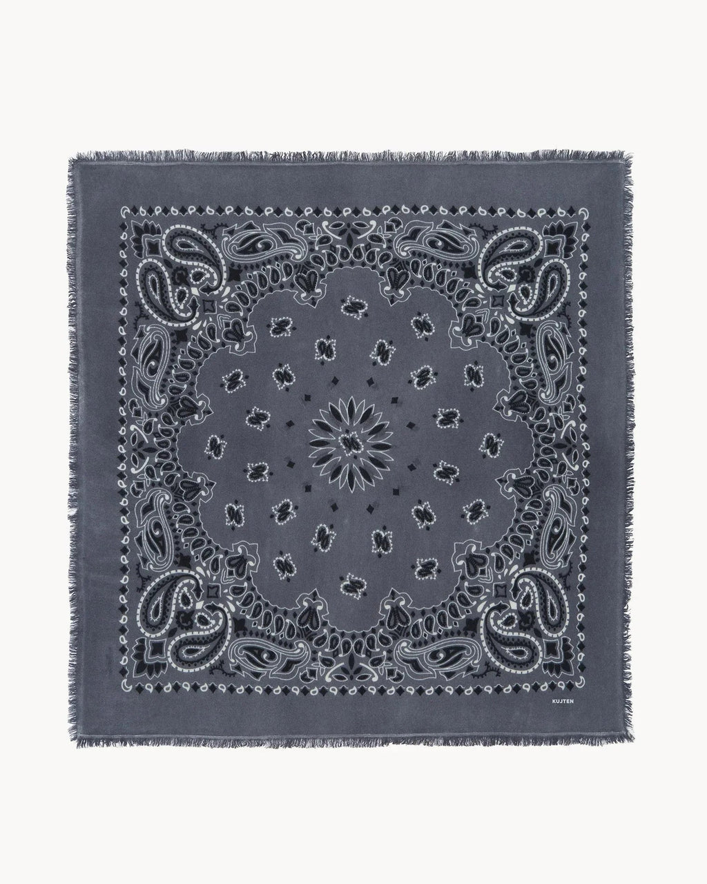 Büyük Bandana Hachiko Bico Flanel Gri - Bandana