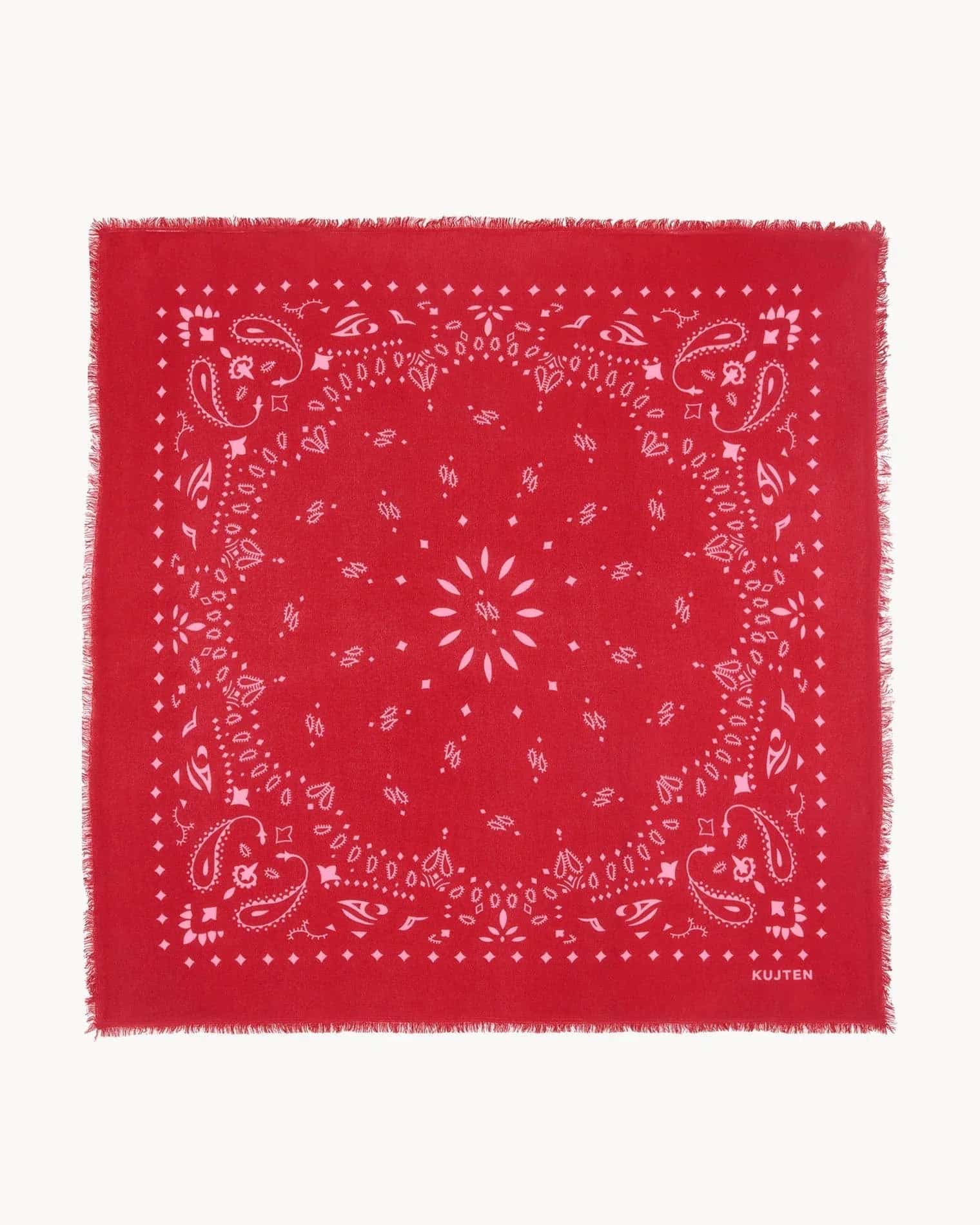 Bandana Hachiko Kırmızı Bayrak / Şeker Pembe - Bandana
