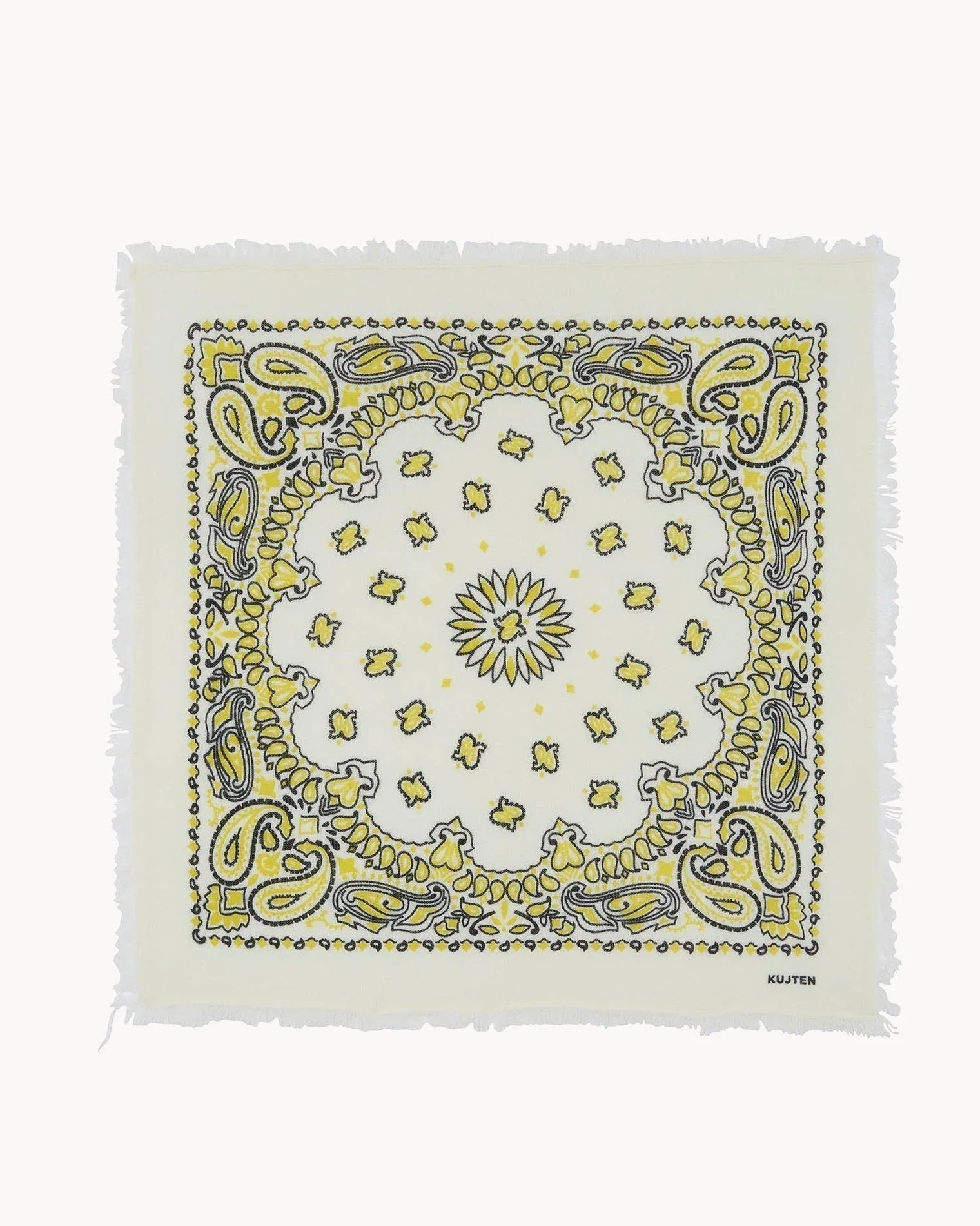 Büyük Bandana Hachiko Bico Sarı Siyah - Bandana