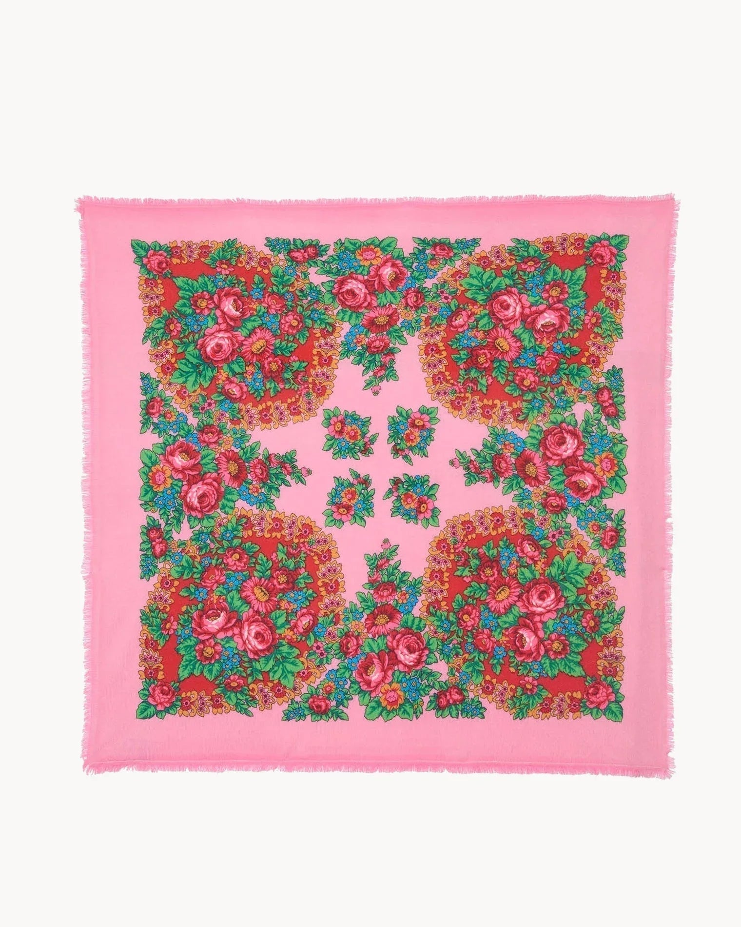Bandana Hachiko Çiçek Şeker Pembesi - Bandana