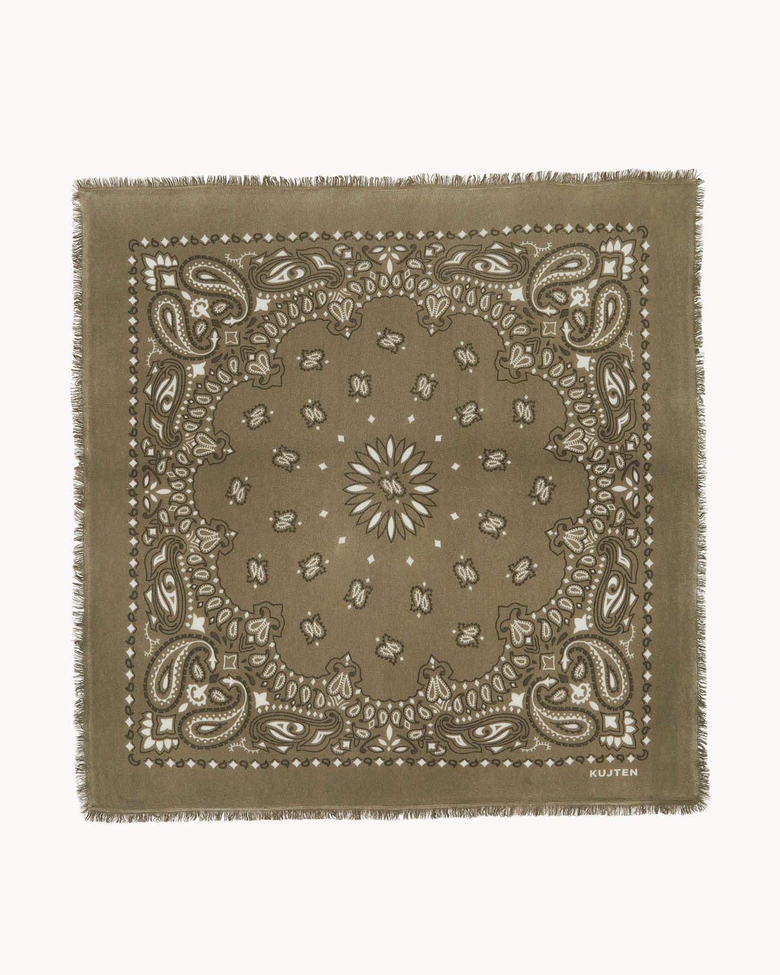 Büyük Bandana Hachiko Bico Marl Haki - Bandana