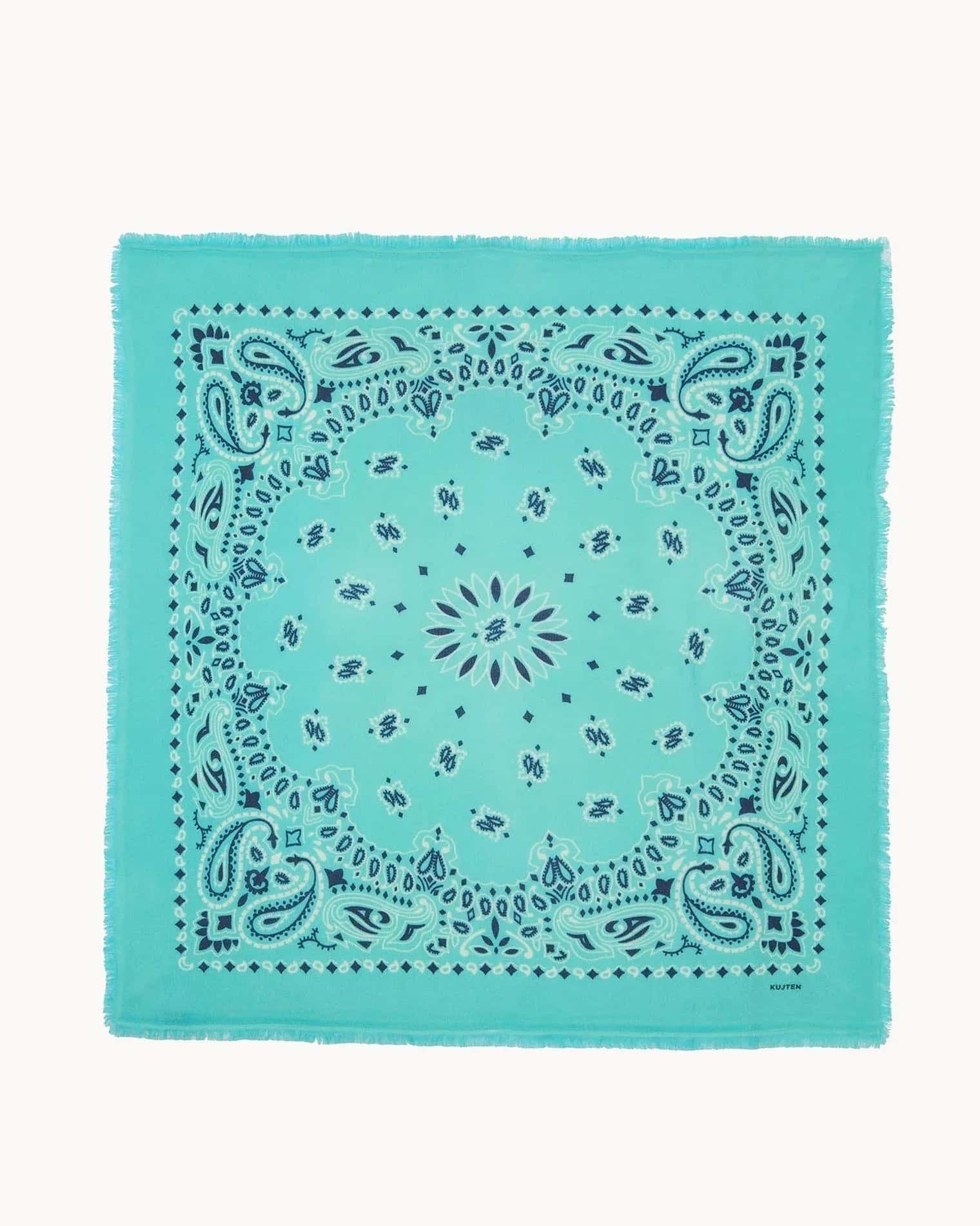 Büyük Bandana Hachiko Bico Turkuaz Yeşil - Bandana