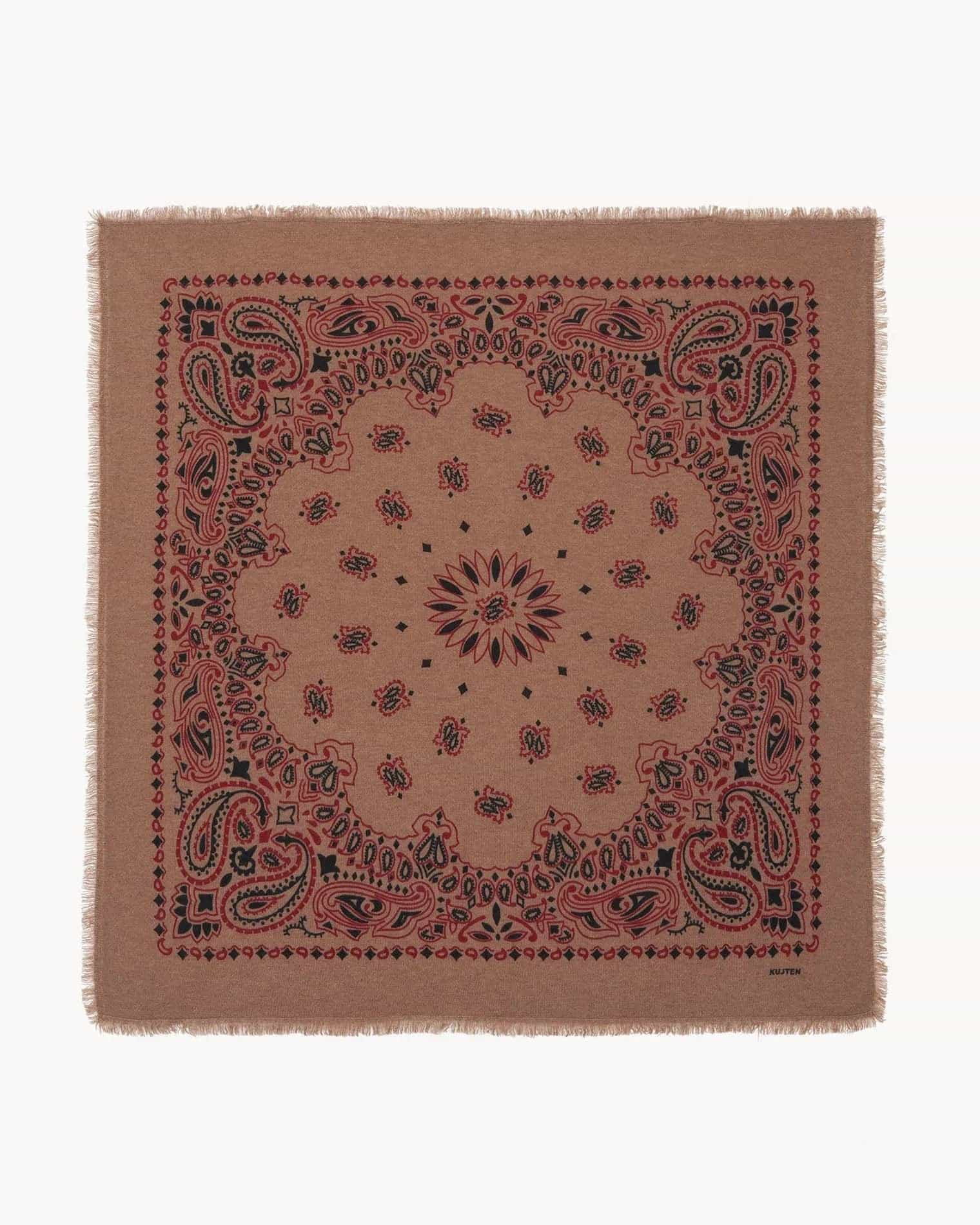 Büyük Bandana Hachiko Bico Camel Kırmızı - Bandana
