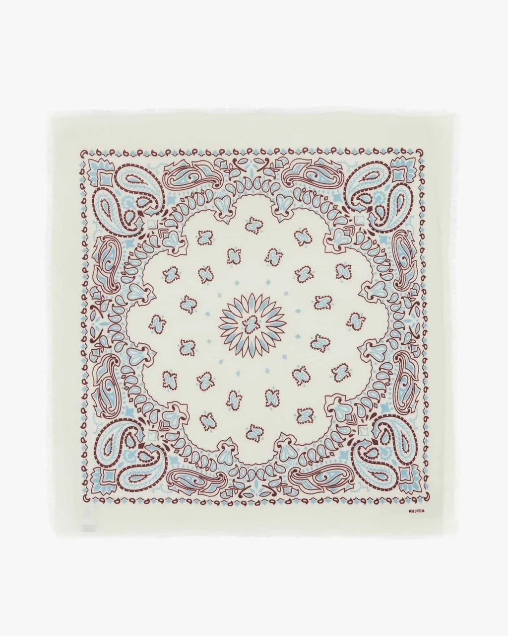 Büyük Bandana Hachiko Bico Beyaz, Bordo Sienna - Bandana