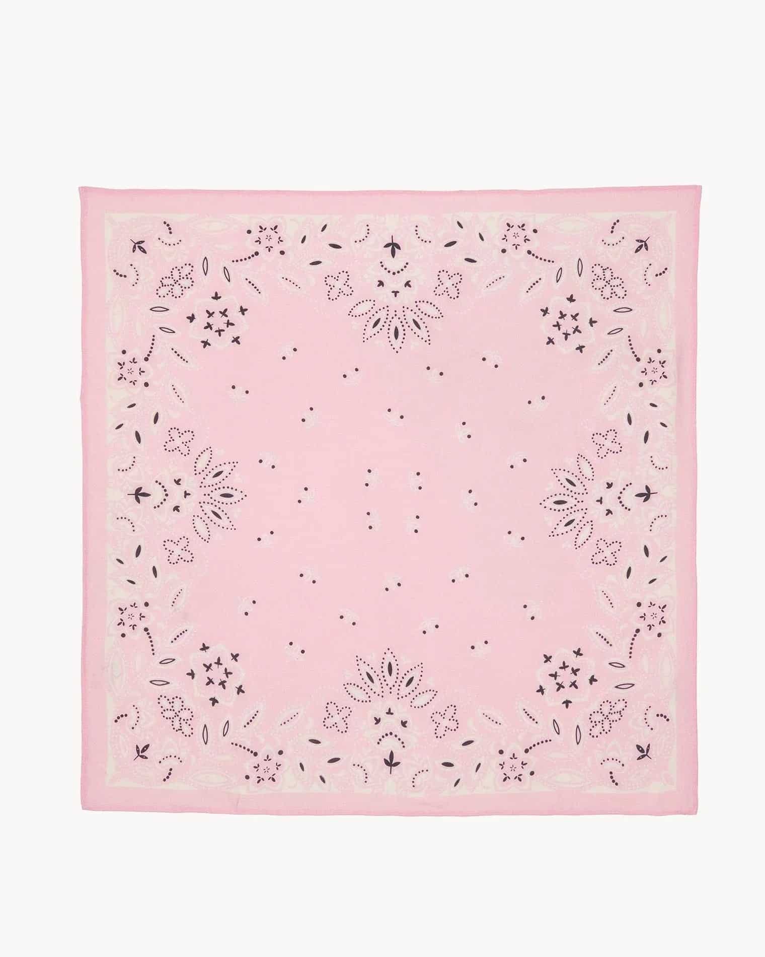 Geniş Bandana Helia Şeker Pembesi - Bandana