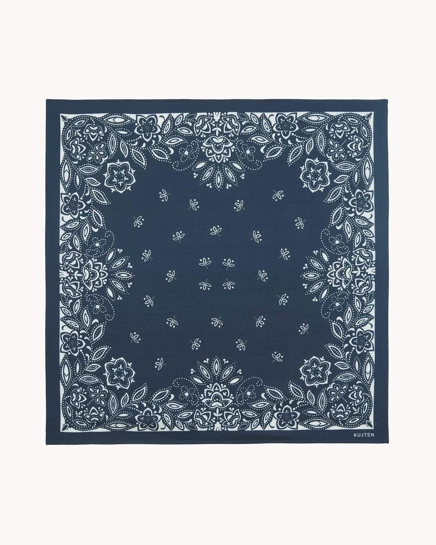 Büyük Bandana Helia Koyu Lacivert - Bandana