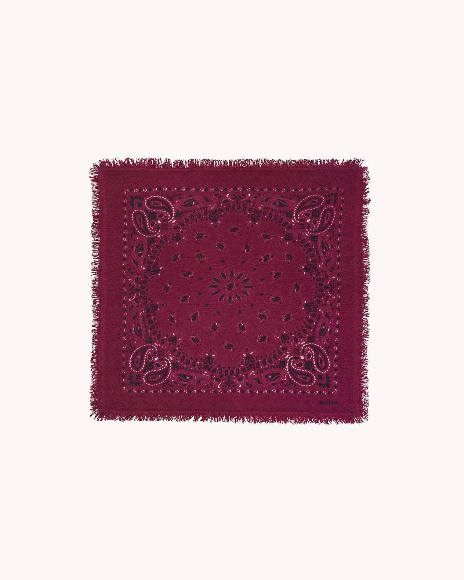 Küçük Bandana Hachi Bico Bordo Şarap Kırmızısı - Bandana