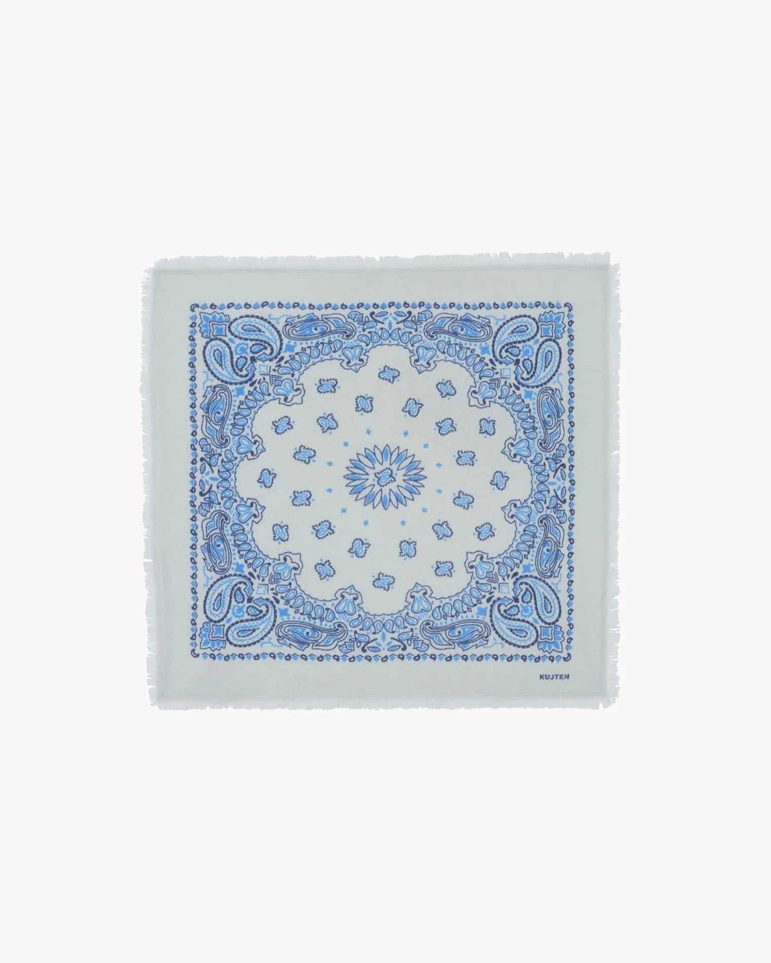 Küçük Bandana Hachi Bico Gümüş Mavi - Bandana