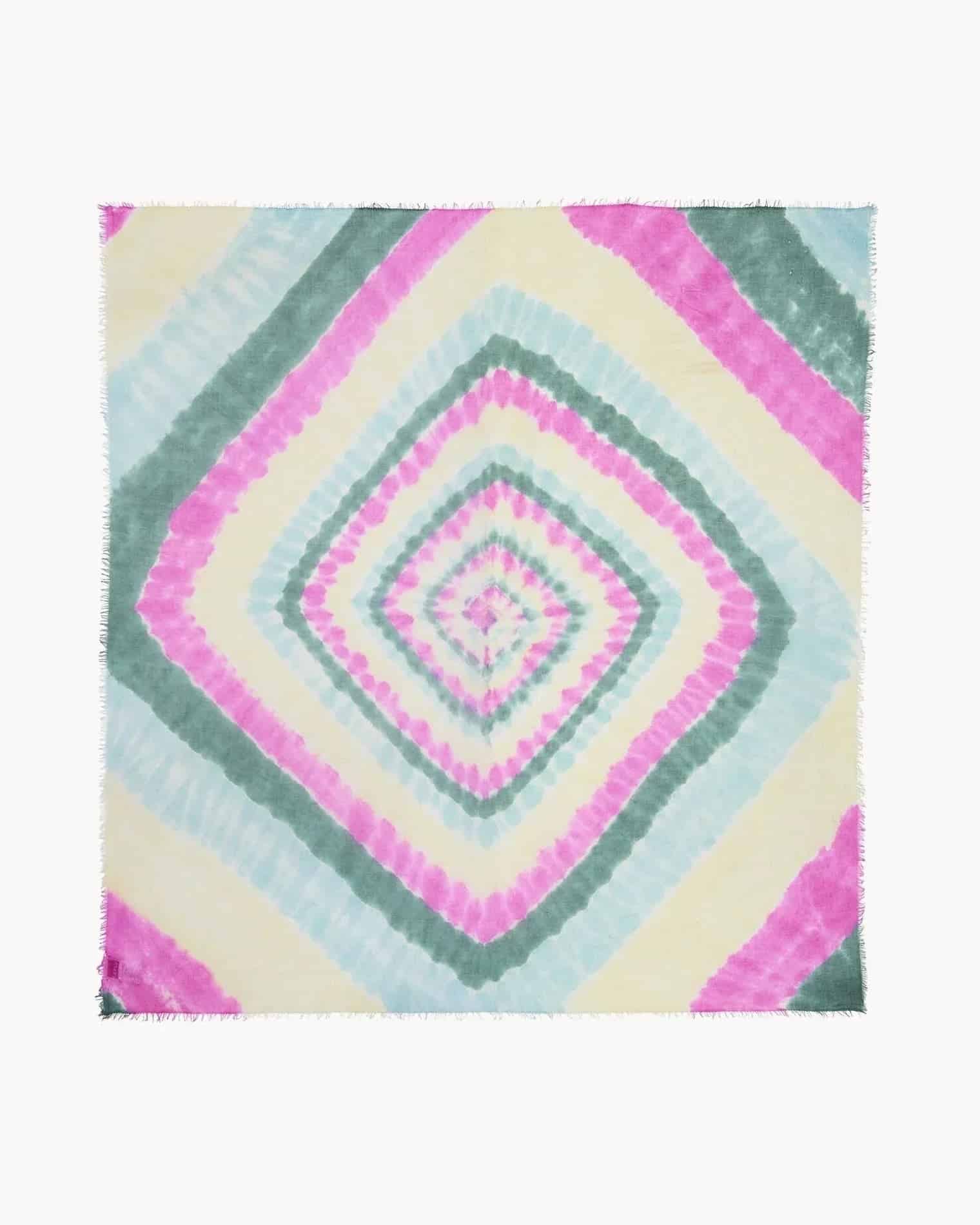 Çok Büyük Bandana Effy Sunny Yeşil Pembe - Bandana