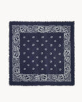 Geniş Bandana Hawaii Koyu Lacivert - Bandana