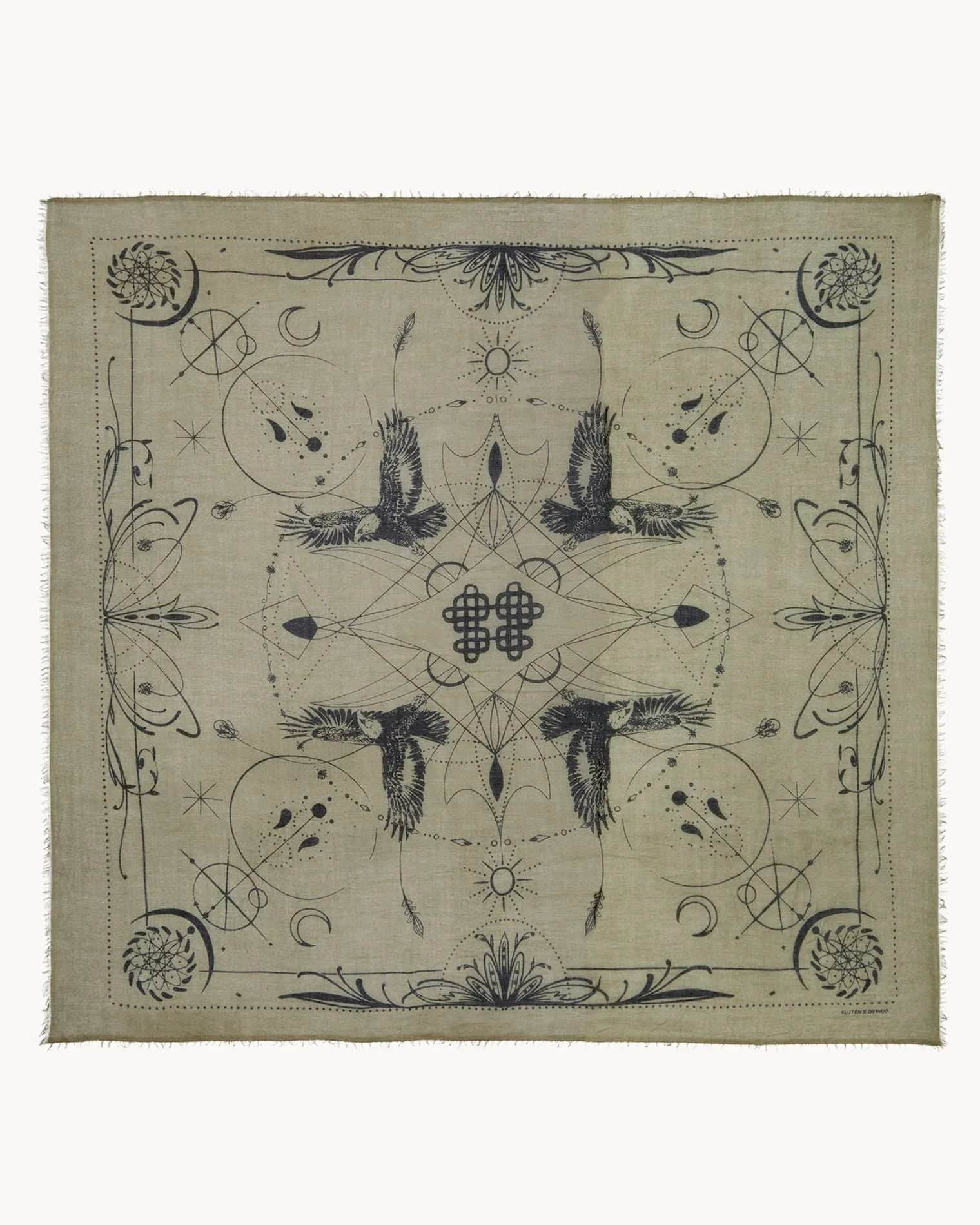 Büyük Bandana Ellis Koyu Haki - Bandana