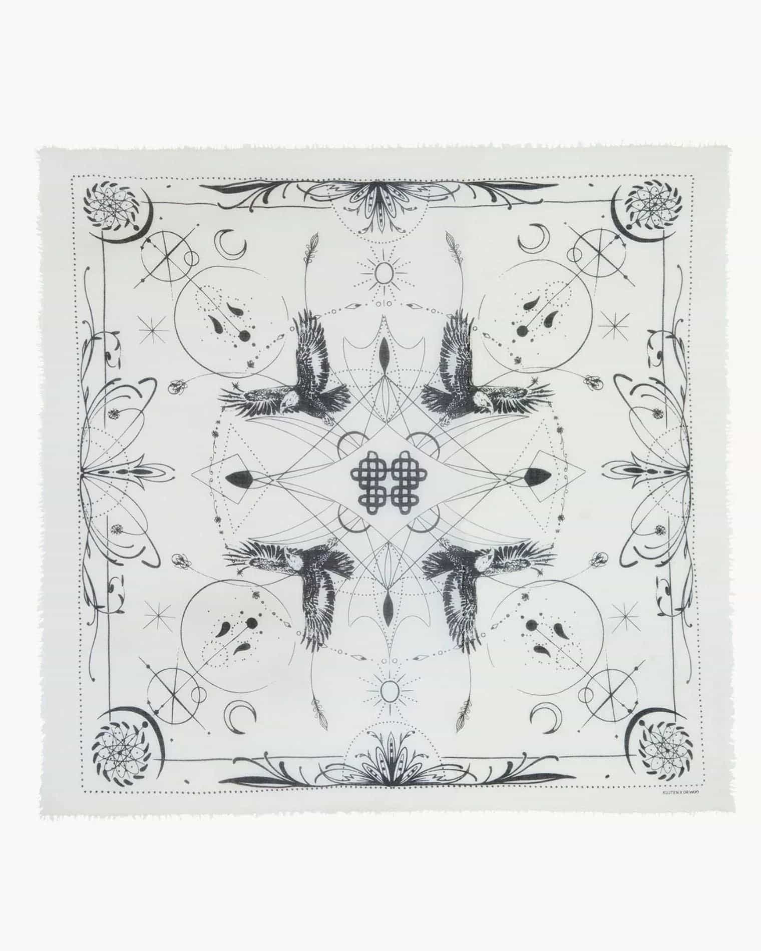 Büyük Bandana Ellis Beyaz - Bandana