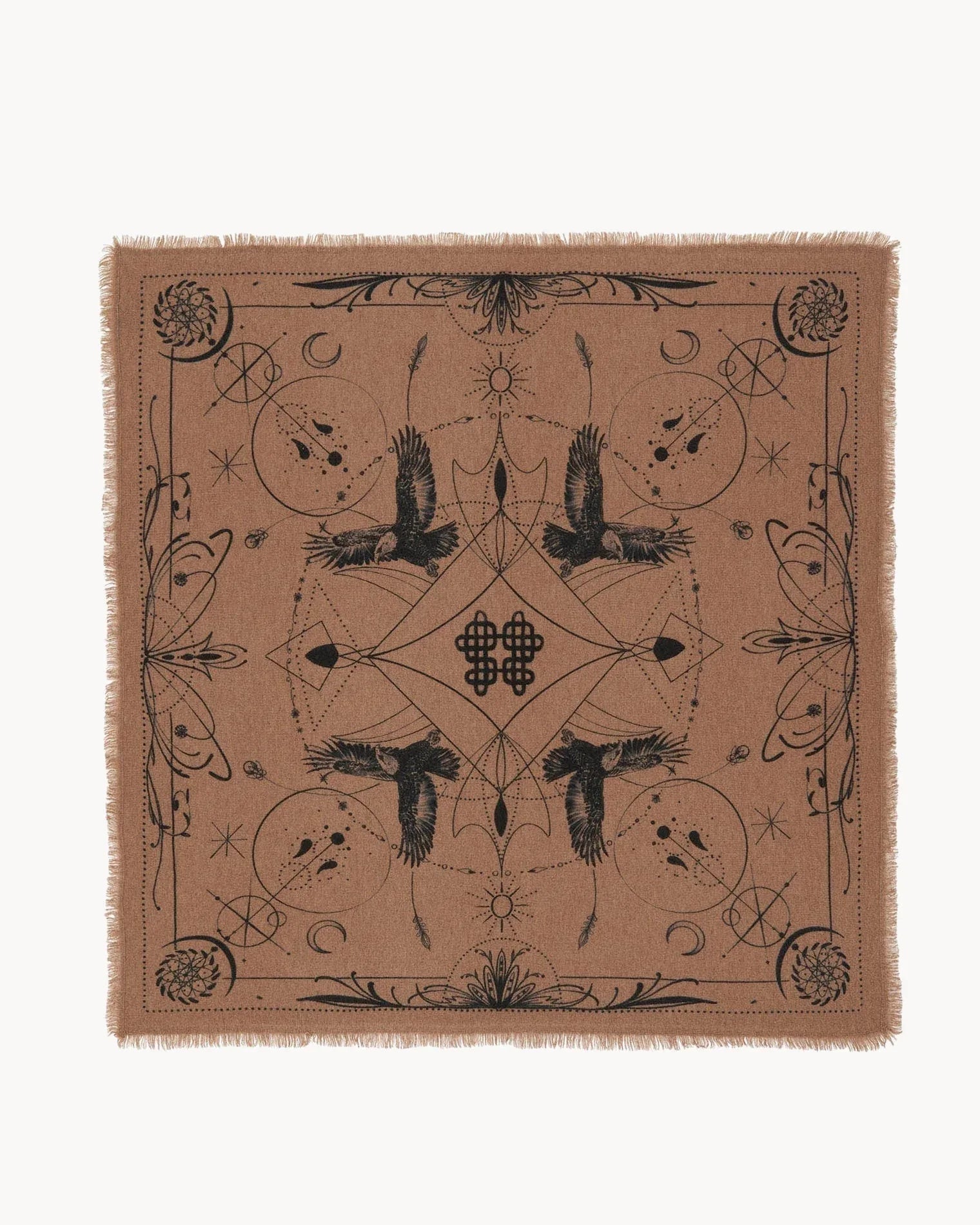 Büyük Bandana Hiloki Deve Tüyü Kahverengi - Bandana