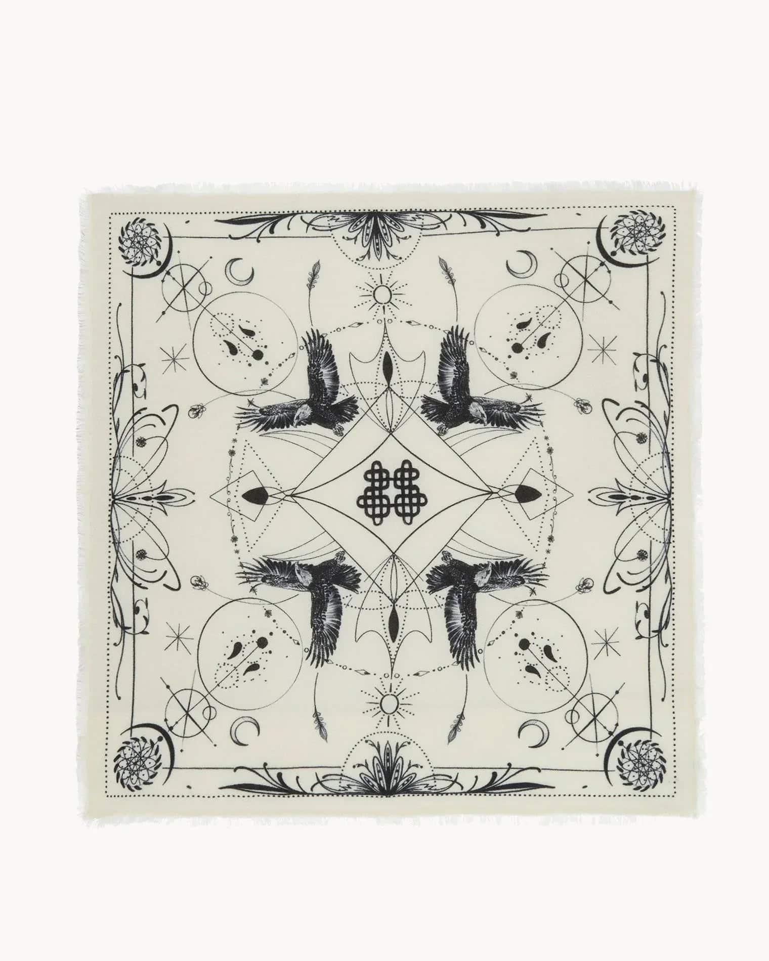 Büyük Bandana Hiloki Beyaz - Bandana
