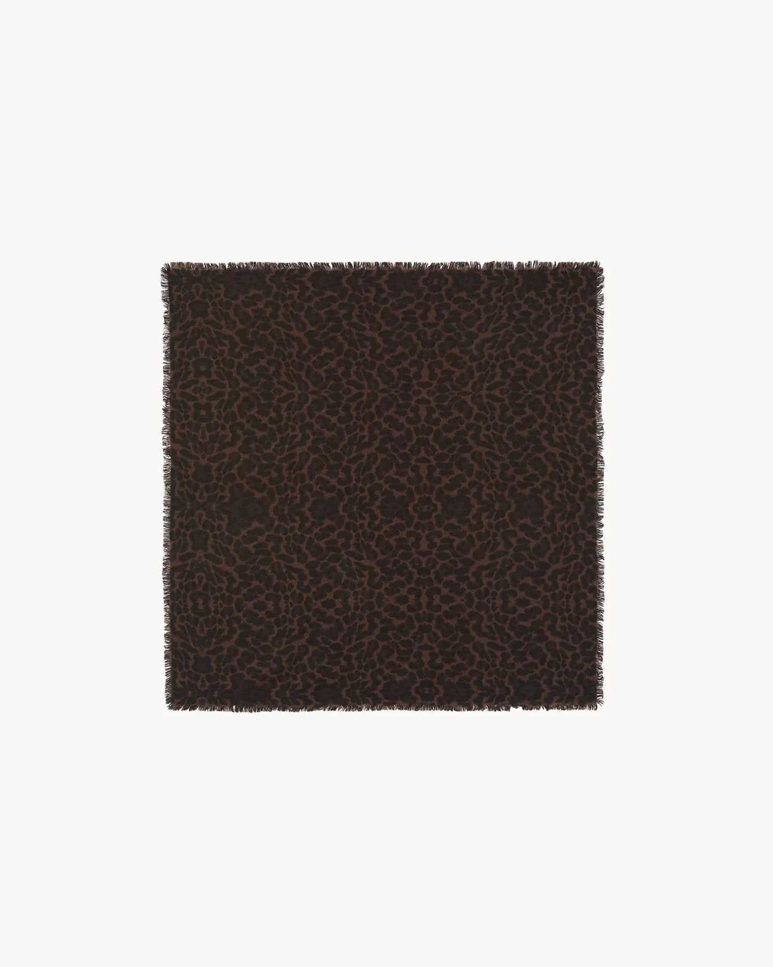 Küçük Bandana Hachi Leopar Leopar Desenli Baharatlı Kahverengi - Bandana
