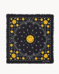 Büyük Bandana Hachiko Smiley Siyah - Bandana