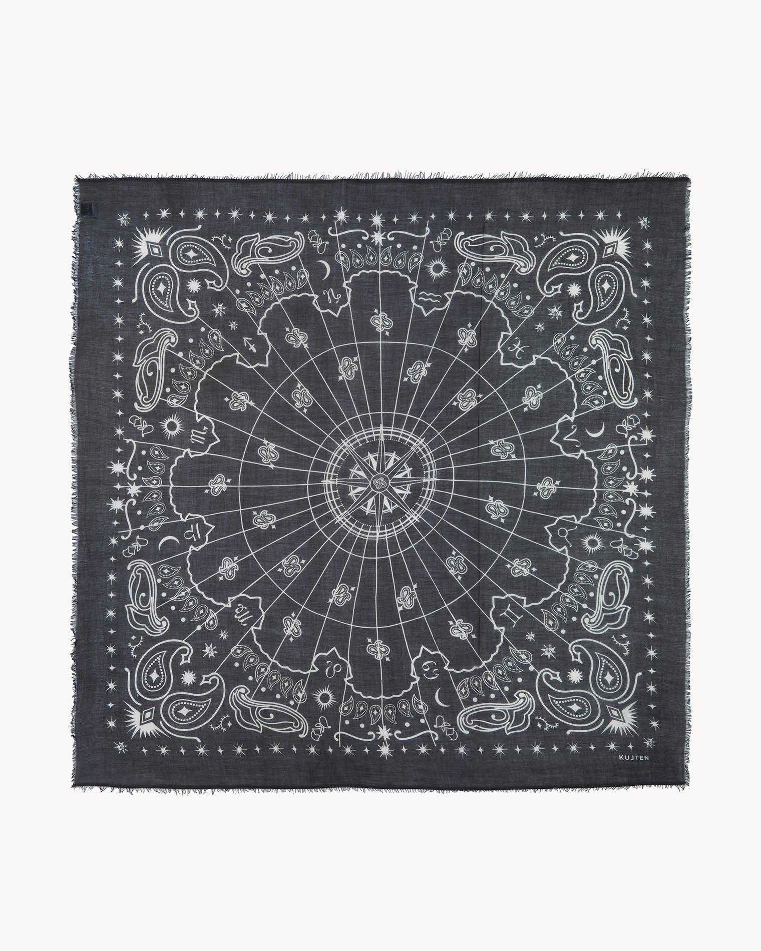 Ekstra Büyük Bandana Effy Astro Siyah - Bandana