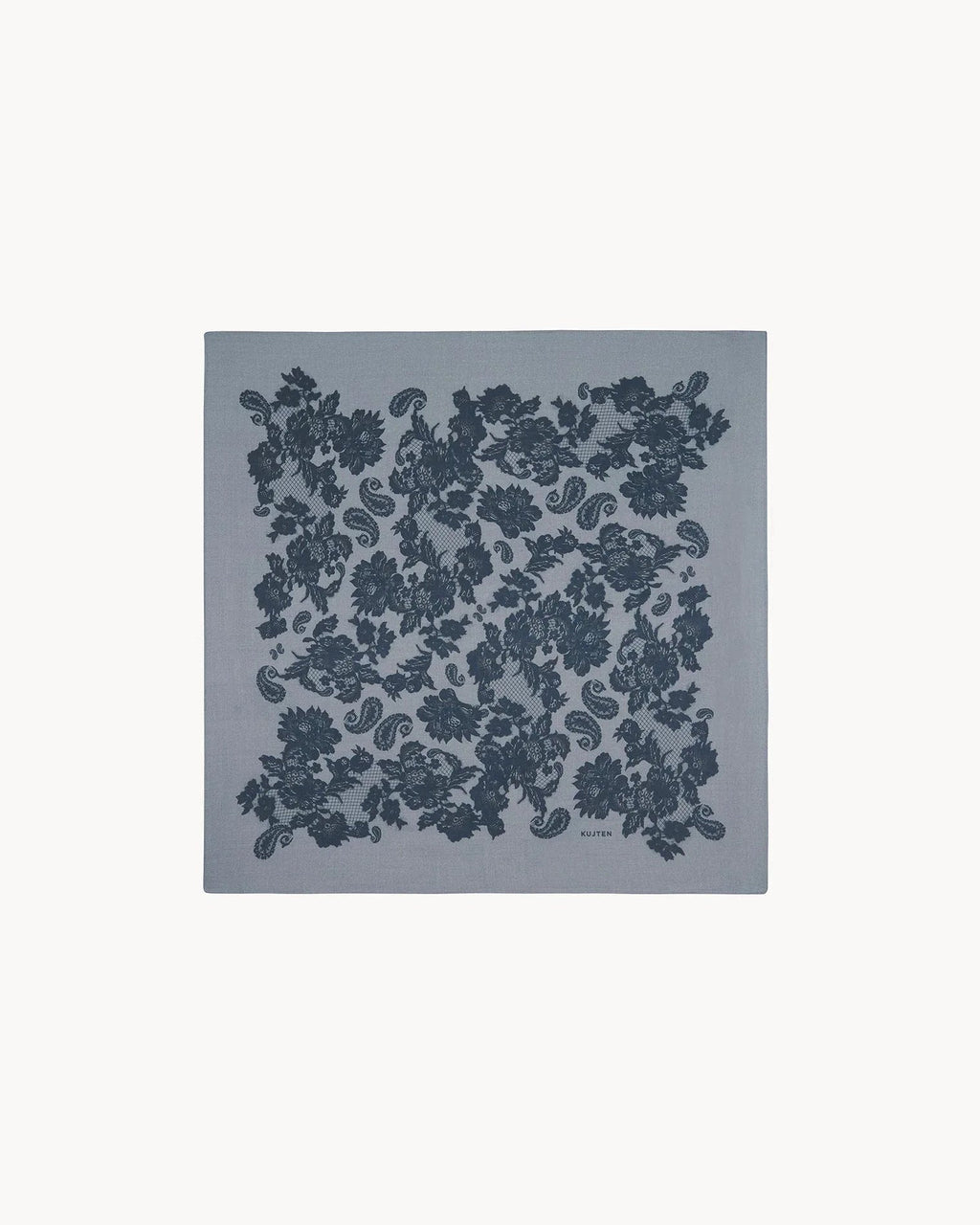 Küçük Bandana Hachi Dantel Pazen Gri - Bandana