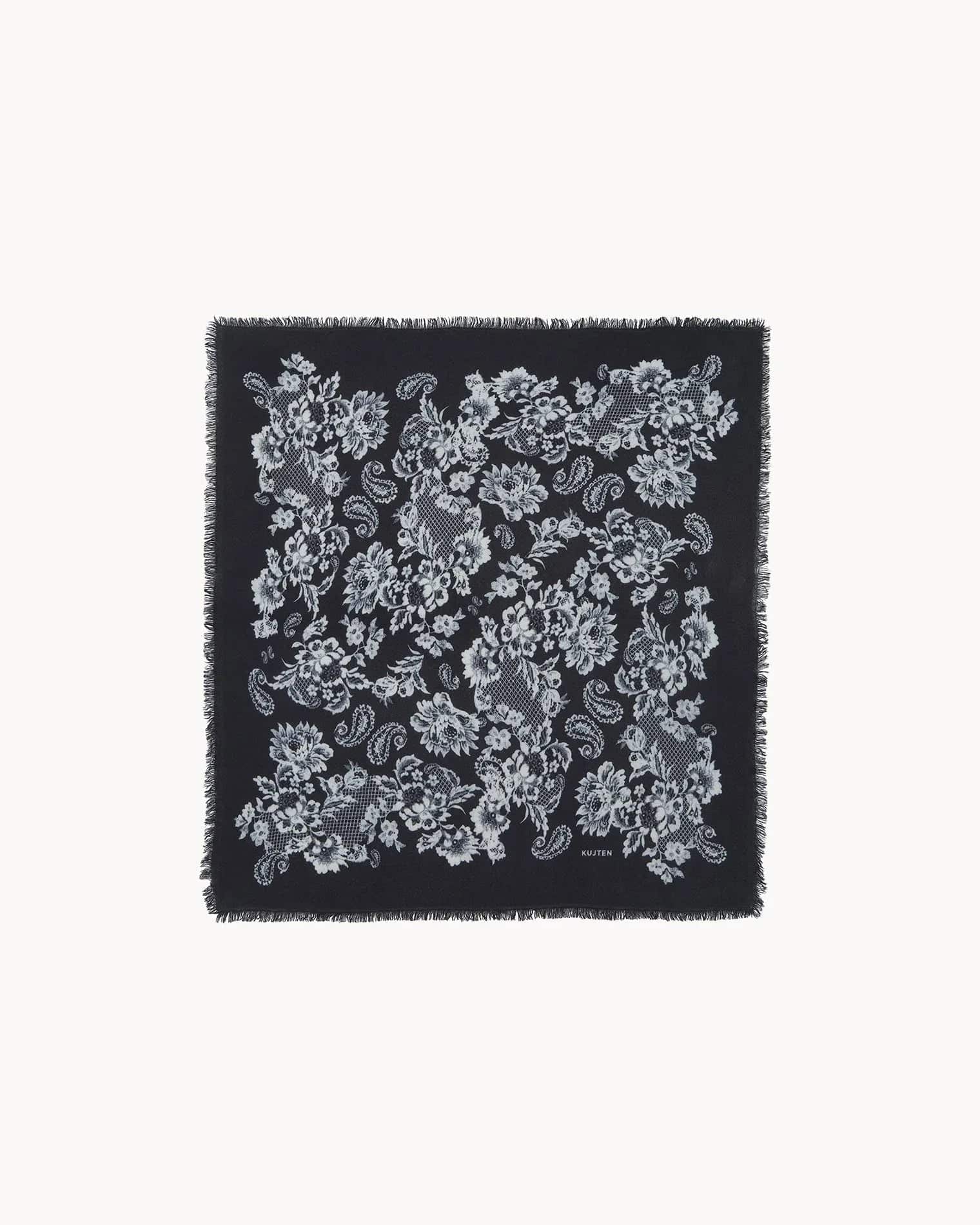 Küçük Bandana Hachi Dantel Siyah - Bandana