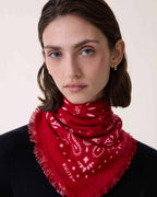 Küçük Bandana Hachi Kırmızı Pembe - Bandana