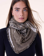 Büyük Bandana Hachiko Bico Marl Haki - Bandana