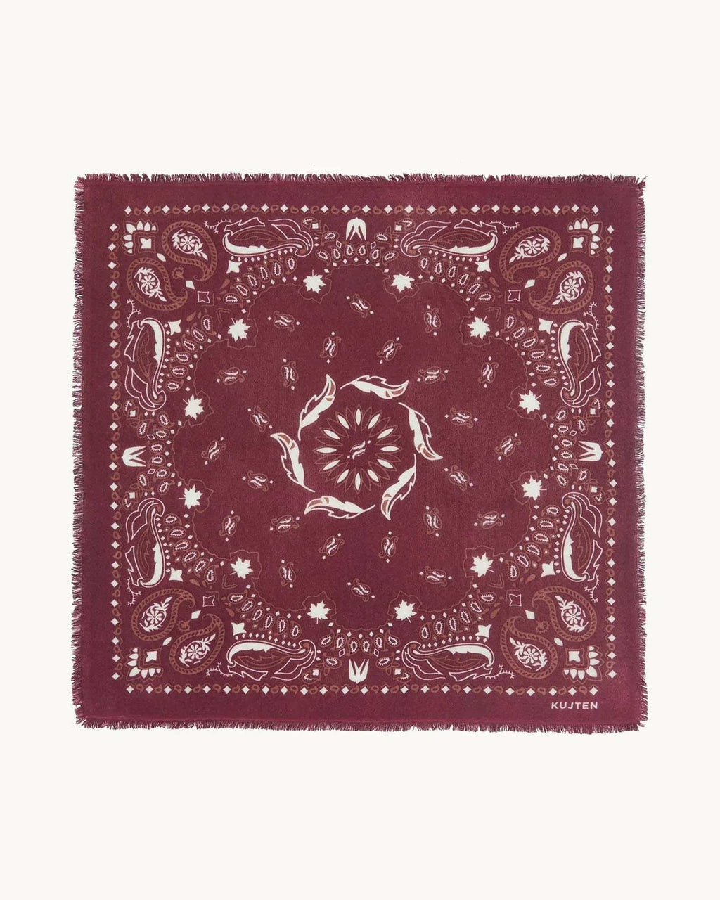 Büyük Bandana Hachiko Tüy Bico Bordo - Bandana