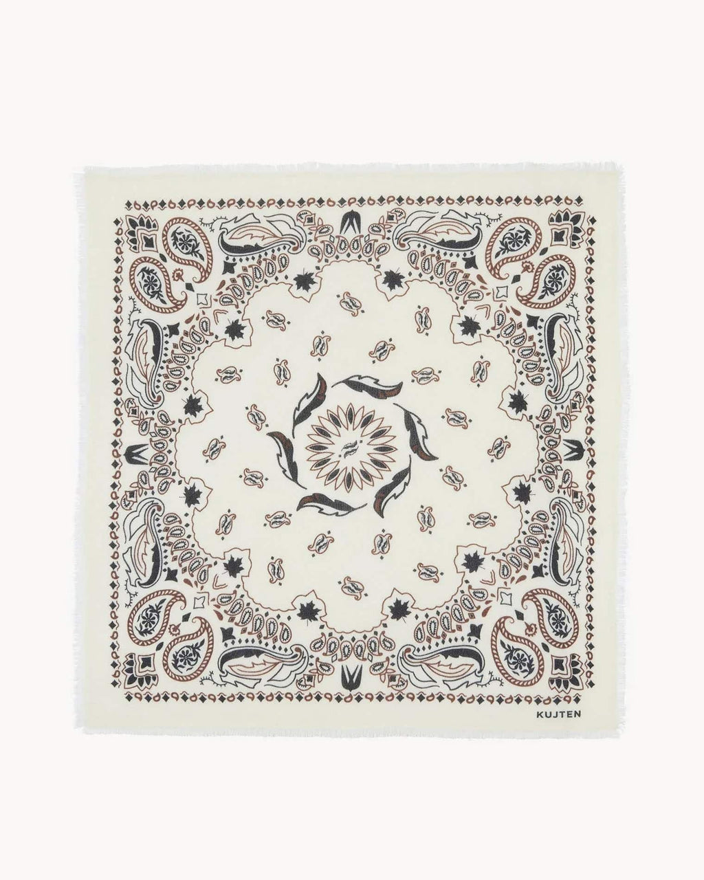 Büyük Bandana Hachiko Tüy Bico Beyaz - Bandana