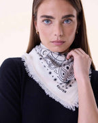 Küçük Bandana Hachi Astro Beyaz - Bandana