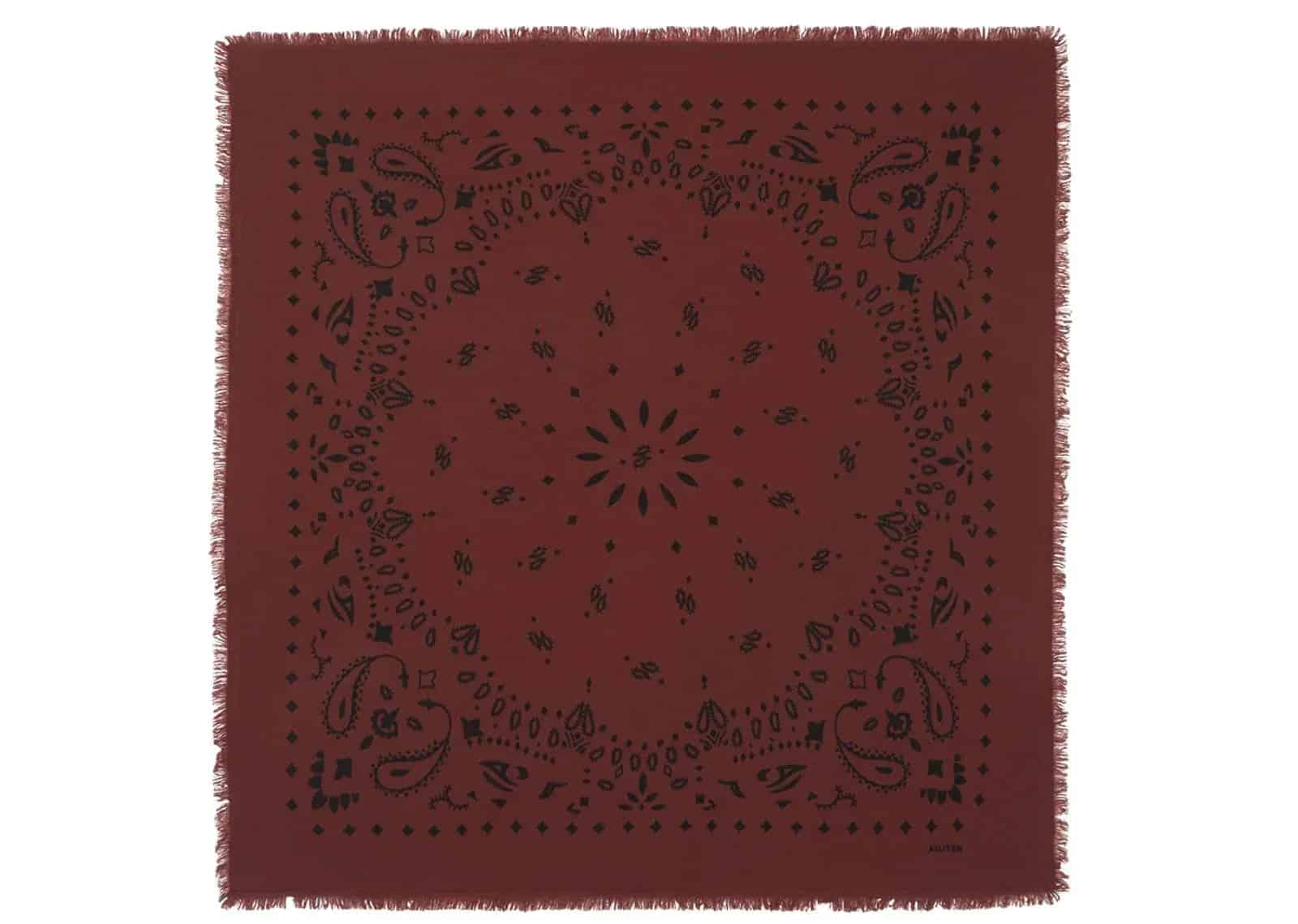 Küçük Bandana Hachi Dünya Bordo